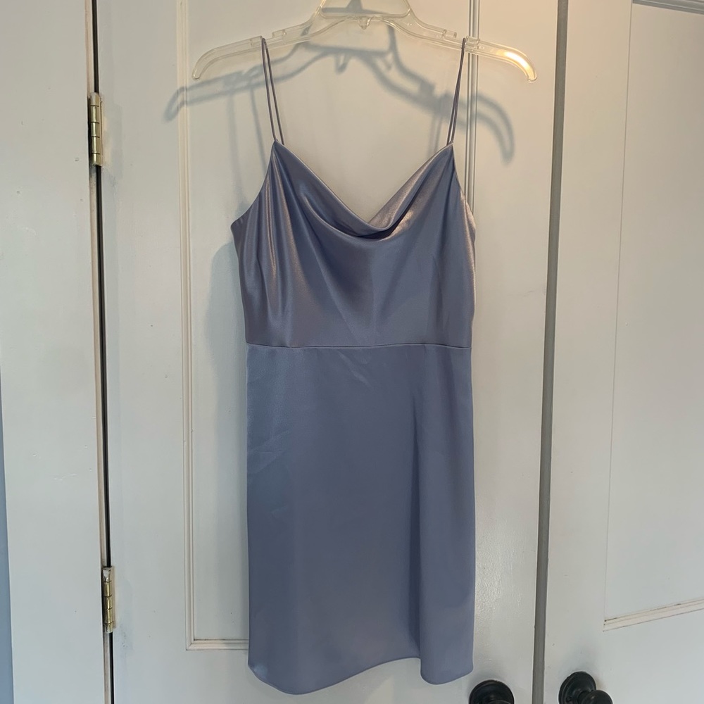 Top Shop Lavender Satin Dress
